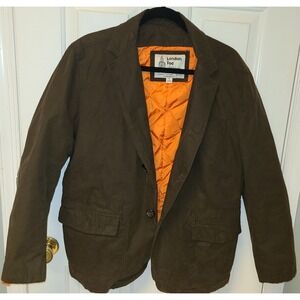Vtg London‎ Fog Olive Green Utility Cargo Rancher Jacket Med Western Cowboy Warm